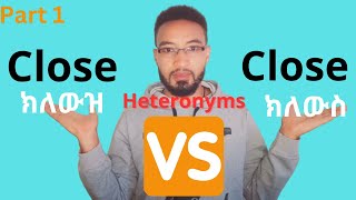 How to pronounce heteronyms Part 1 [upl. by Auqinahc]