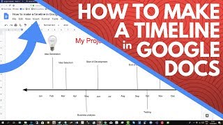 How to Make a Timeline in Google Docs [upl. by Chita]