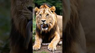 When the lion feeds on the leopard lion shortvideo shorts [upl. by Fitzhugh305]