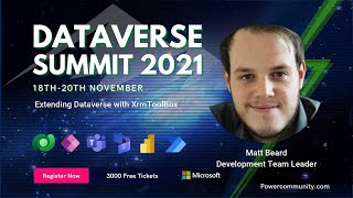 Extending Dataverse with XrmToolBox  Dataverse Summit 2021 [upl. by Bahr]