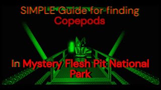 SIMPLE Guide video on how to find Copepods in Mystery flesh pit national park Roblox [upl. by Fredericka]