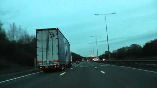 Driving On The M5 Motorway From J1 West Bromwich To J7 Worcester England 16th April 2012 [upl. by Kloster]