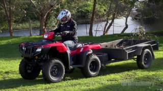 Honda TRX500FM2 ATV review  Farms amp Farm Machinery [upl. by Leima560]