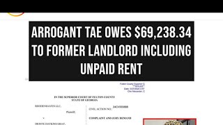 THE TRUTH about ARROGANT TAES 70000 unpaid RENT [upl. by Farris]