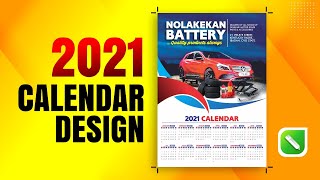 How to design an automobile company calendar  CorelDraw 2020  Design Tuesday [upl. by Janka]