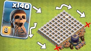 1000 medals if you break EVERy WALL quotClash Of Clansquot troll Clan games [upl. by Maurise]