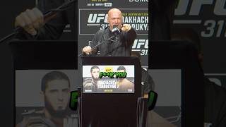 🤬🤣 DANA WHITE LOSES IT ON REPORTER FOR SAYING ISLAM MAKHACHEV IS POUND FOR POUND NUMBER ONE [upl. by Suaeddaht]