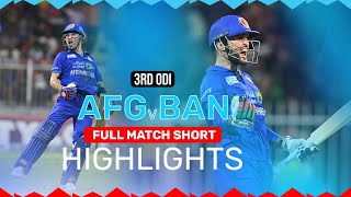 Full Match Short Highlights  Afghanistan Beat Bangladesh 21  AFG v BAN  ACB  Sharjah [upl. by Glick]