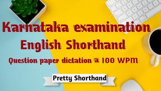 intermediate speed previous question paper dictation Karnataka examination board 2024 [upl. by Marris]