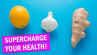 How to Make quotLemon Ginger Garlic Waterquot To Supercharge Your Health [upl. by Notsae]