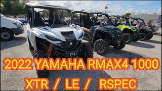 2022 Yamaha RMAX4 LE VS RMAX4 XTR VS RMAX2 RSPEC VS WOLVERINE X2 RSPEC [upl. by Ahsiekam112]