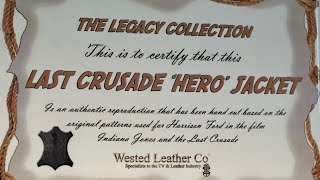 Wested leather legacy hero Last Crusade jacket [upl. by Einatirb]