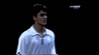 Agassi teaching Young Federer a Lesson 1998 Basel [upl. by Neilson]