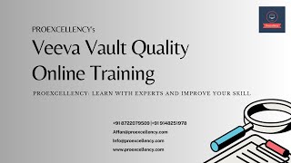 Veeva Vault Quality The Complete Guide from experts with Proexcellency [upl. by Arvad667]