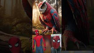 Superheroes but owl 💥 Marvel amp DCAll Characters marvel avengersshorts [upl. by Thomasa950]