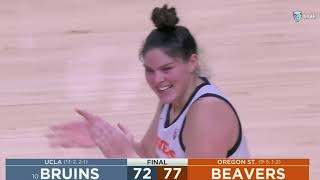 Raegan Beers 22 PTS15 REB helps Oregon St in win over UCLA  Valor Alumni Spotlight [upl. by Merrill526]