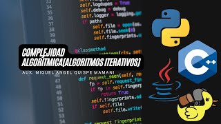 Complejidad algorítmicaAlgoritmos iterativos [upl. by Kraft]