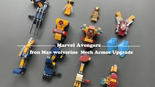 Iron man and Wolverine Mech Armor Upgrade MOC Tutorial（from Ransom Fern） [upl. by Mulcahy273]