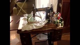 Free Motion Machine Embroidery Landscape Part 3 [upl. by Welby]