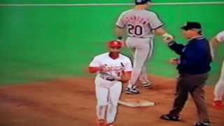 Ozzie Smith Helps Turn Triple Play Vs New York Mets [upl. by Llednov65]