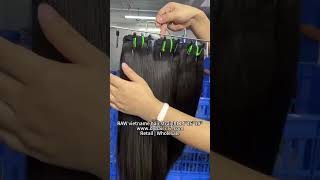 Raw vietname hair straight bundles 141618 inch dyhair777doubledrawnbundles [upl. by Divd588]