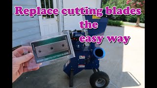 How to replace the cutting blades on your chipper shredder [upl. by Yelnikcm]