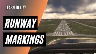 Runway Markings Explained From the Air  Private Pilot Ground School [upl. by Canute]