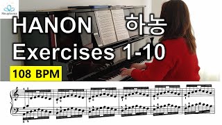 Hanon Exercises No110 108BPM [upl. by Lisan]