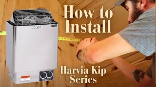 Harvia Kip series sauna heater installation guide [upl. by Jurdi]