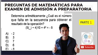 Preguntas de matemáticas para examen de admisión a preparatoria [upl. by Peterec]