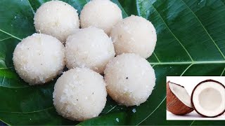 Cocount ladoosoft and juicy cocount ladoohow to prepare cocount ladoo white cocount ladoo [upl. by Orimlede]