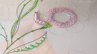 Luneville Embroidery Tutorial Professional Lesson 3 [upl. by Betti]