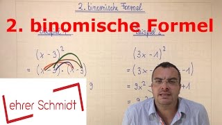 2 binomische Formel  quadratische Gleichungen  Mathematik  Lehrerschmidt [upl. by Hannazus]