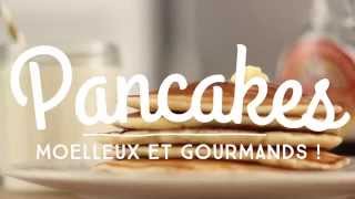 Recette des véritables Pancakes  CuisineAZ [upl. by Oetomit]