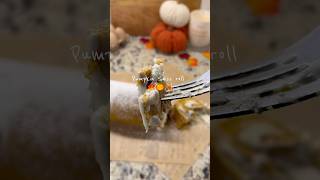 Pumpkin Swiss roll Recipe posted in the comments🎃 coldplay recipe baking pumpkinrecipes [upl. by Nennahs182]