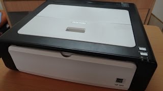 Ricoh Aficio SP 100 Mono Laser Printer  Unboxing Short Review amp Set up [upl. by Nyltiac420]