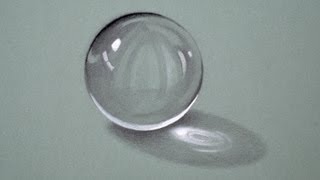 Drawing glass how to Draw a Crystal Ball  Fine ArtTips [upl. by Nayrda61]