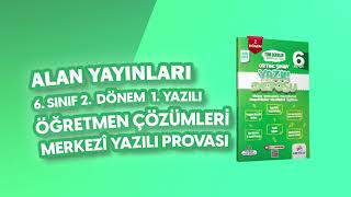 Alan Yayınları 6 Sınıf Türkçe 2 Dönem 1 Yazılı Çözümleri Part3 [upl. by Clotilde124]