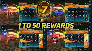 M7 ROYAL PASS PUBG  1 TO 50 RP REWARDS EMOTESM7 ROYAL PASS REWARDS  M7 RP UPDATES BGMI amp PUBG [upl. by Halil]