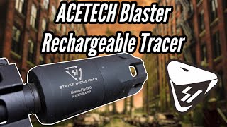 EMG Strike Industries Oppressor w BuiltIn ACETECH Blaster Rechargeable Tracer [upl. by Ahsac]