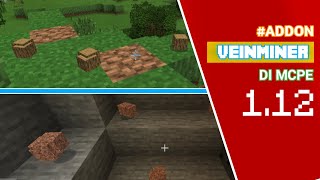 ✔️ADDON  Veinminer  MCPE 112 [upl. by Sikleb]