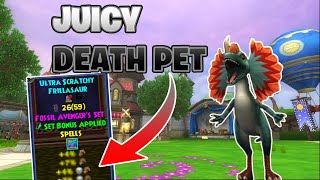 Wizard101  Pet Training  QUINT DEATH FRILL [upl. by Inanuah]