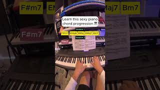 Learn this unique piano chord progression shorts piano pianochords [upl. by Astera]