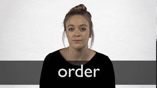 How to pronounce ORDER in British English [upl. by Disharoon]