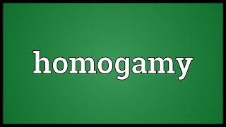 Homogamy Meaning [upl. by Akina]