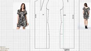 yazlık elbise modeli 19 how to draw dress pattern [upl. by Oer]