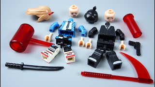 Lego Chainsaw Man  Hayakawa Aki  Pava  Unofficial Lego Minifigures [upl. by Attennyl]