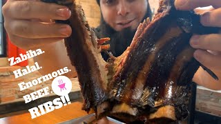 NOAHS SMOKEHOUSE HALAL RIBS AND BRISKET Lets Halalify Dearborn Zabiha Food Reviews [upl. by Athalla]