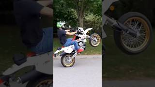 DRZ400SM street wheelie [upl. by Alberik]