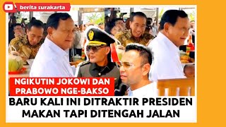 Makan BAKSO Pinggir Jalan JOKOWI amp PRABOWO Usai Resmikan AKMIL Magelang RAFFI AHMAD DEDDY CORBUZIER [upl. by Carew419]